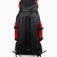 Рюкзак туристический, 90 литров, 6 наружных карманов, шнуровка, красный