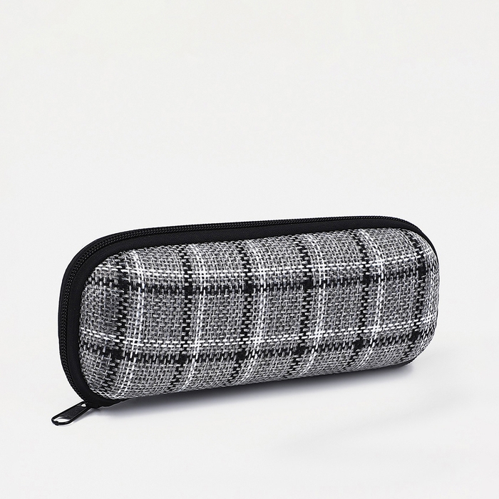 Футляр для очков на молнии, длина 16 см, цвет серый Футляр для очков на молнии, длина 16 см, цвет серый