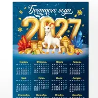 Календарь 2027, настенный, А3 &laquo;Богатого Нового года&raquo;