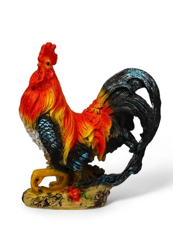 Садовая фигура из полистоуна &laquo;Петух андалузский&raquo;, 42&times;20&times;38 см