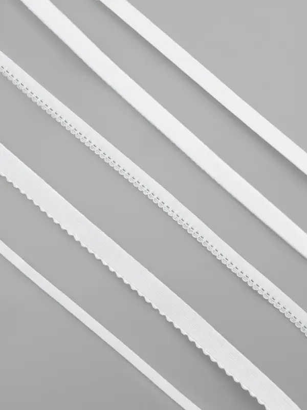 Набор резинок для пошива нижнего белья TEIRA, 5 видов, белый