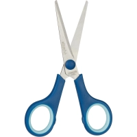 Ножницы Attache 140 мм с пласт. прорезин. ручками, цвет синий