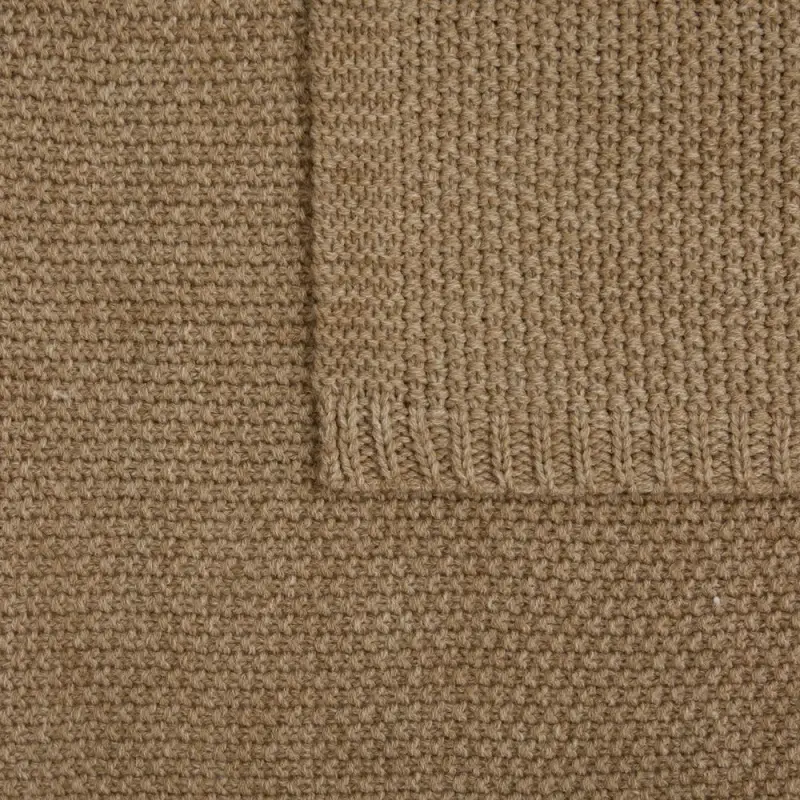 Плед Longview, коричнево-бежевый меланж