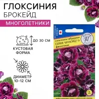 Семена цветов Глоксиния &laquo;Брокэйд&raquo;, фиолетовая, F1, 5 шт., &laquo;Престиж семена&raquo;