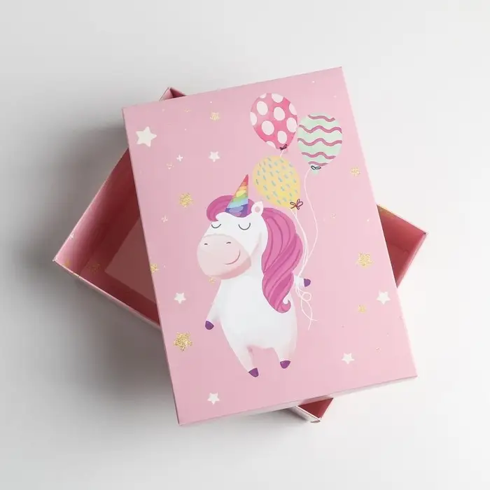 Коробка подарочная складная, упаковка, &laquo;Единорог&raquo;, 21 х 15 х 7 см