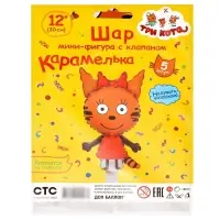 Воздушные шары фольгированные 12" &laquo;Три Кота. Карамелька&raquo;, набор 5 штук