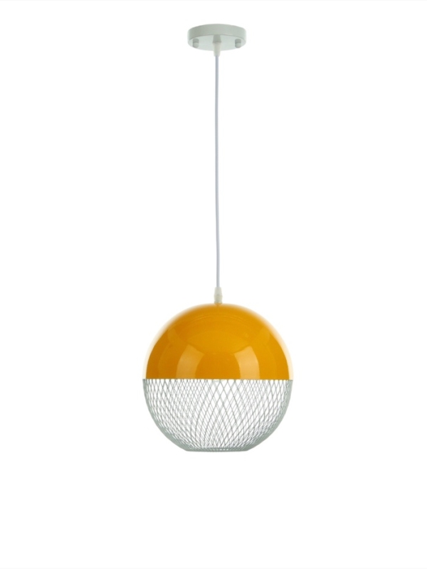 Светильник Lina 1х40Вт Е27 лимонный 26х26х32см Светильник Lina 1х40Вт Е27 лимонный 26х26х32см