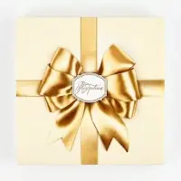 Коробка-адвент под 9 конфет, &laquo;Золотой бант&raquo;, 14.5&times;14.5&times;2.5 см, кондитерская упаковка