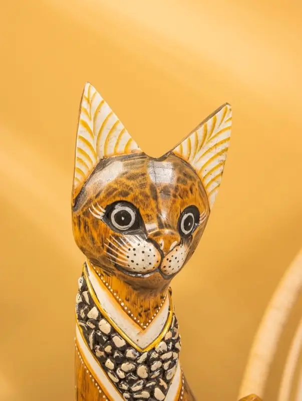 Сувенир «Кошка», 60×14×6 см, дерево, коричневый, МИКС Сувенир «Кошка», 60×14×6 см, дерево, коричневый, МИКС