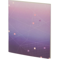 Тетрадь общая А5,48л,кл,скоб,офсет-2 Ice фиолет/красная