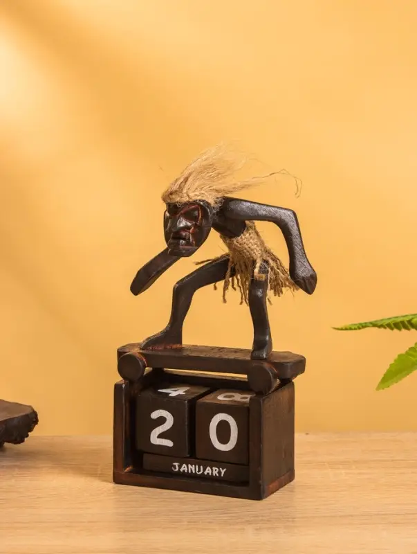 Вечный календарь &laquo;Абориген-календарь&raquo;, 18&times;11&times;8 см, дерево