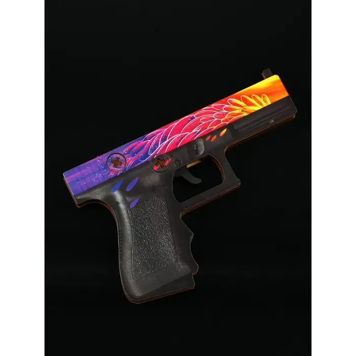 Сувенир деревянный пистолет «Перья», ВБ, 20 х 13 см Сувенир деревянный пистолет «Перья», ВБ, 20 х 13 см