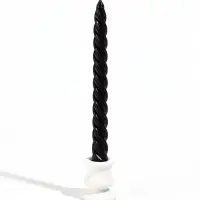 Свеча витая, 2.3&times;24.5 см, 5 ч, 50 г, чёрная