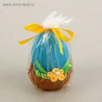Декоративная свеча "Яйцо в корзинке", МИКС