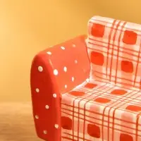 Мебель для кукол &laquo;Кресло&raquo;, 10&times;4&times;5.5 см, дерево, красная