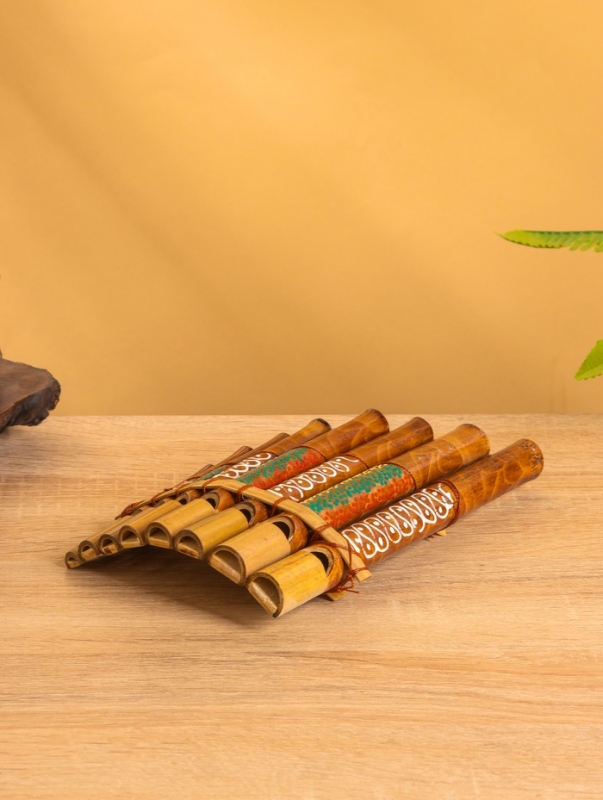 Сувенирный музыкальный инструмент «Флейта Пана», 11×20×3 см, бамбук Сувенирный музыкальный инструмент «Флейта Пана», 11×20×3 см, бамбук