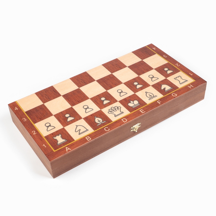 Шахматы деревянные, утяжеленные, 37 х 37 см, король h-9 см, пешка h-4.4 см Шахматы деревянные, утяжеленные, 37 х 37 см, король h-9 см, пешка h-4.4 см