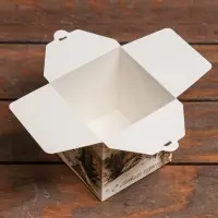 Коробка складная, подарочная новогодняя «Снежная сказка» 10×10×10 см