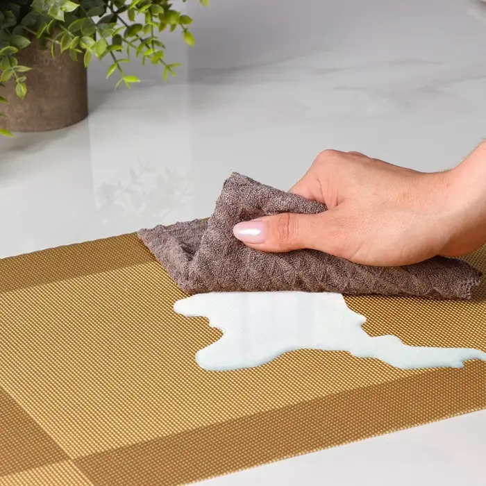 Салфетки сервировочные на стол Доляна &laquo;Шахматы&raquo;, 45&times;30 см, 4 шт., карамельные