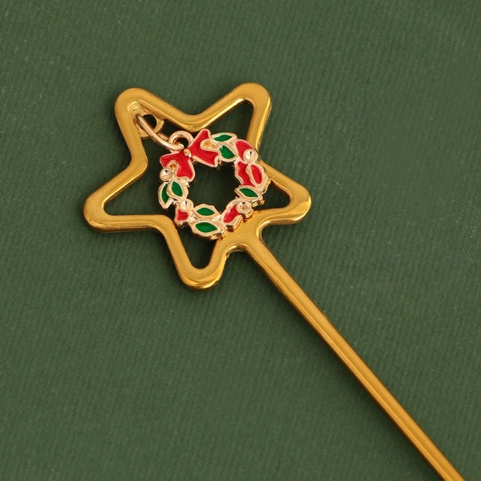 Новый год. Подарочный набор ложек с подвесами &laquo;Тепла и уюта&raquo;, 2 шт, 3 х 15,5 см