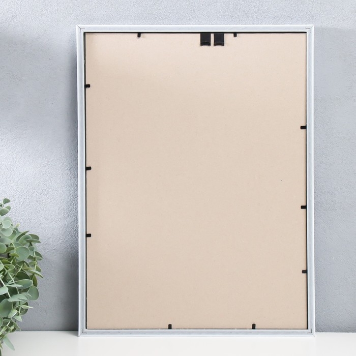 Фоторамка пластик Фоторамка пластик "Арона" 30х40 см, белый