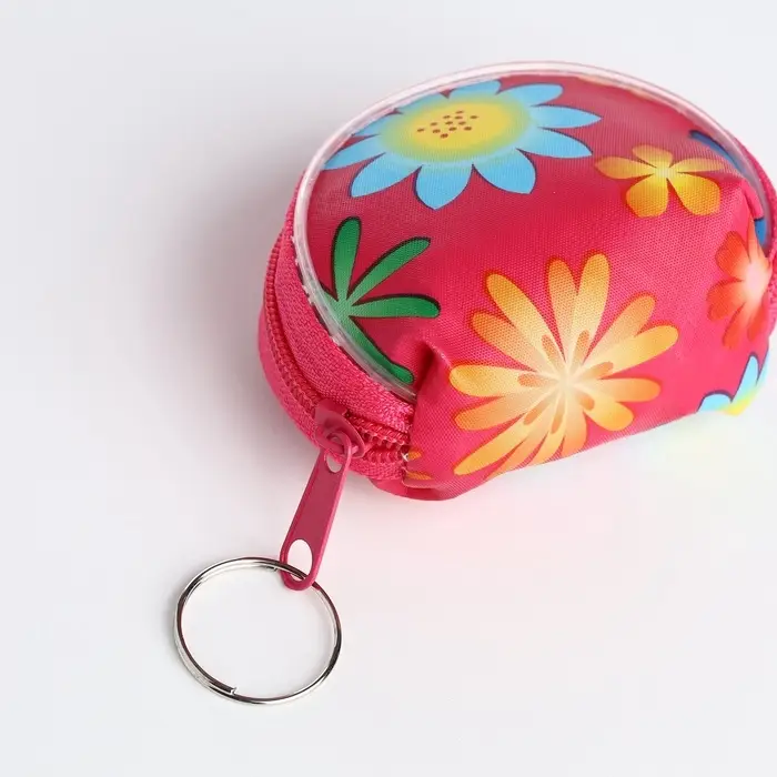 Кошелёк детский &laquo;Цветочки&raquo;, маленький, монетница, МИКС