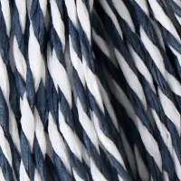 Пряжа 100% целлюлоза "Softino Raffia Color Melange" кручёная, бело-синяя 10м