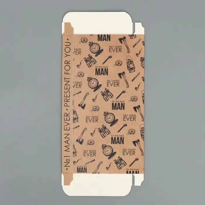 Коробка для шоколада, кондитерская упаковка For the best man, 17 х 8.5 х 1.5 см Коробка для шоколада, кондитерская упаковка For the best man, 17 х 8.5 х 1.5 см