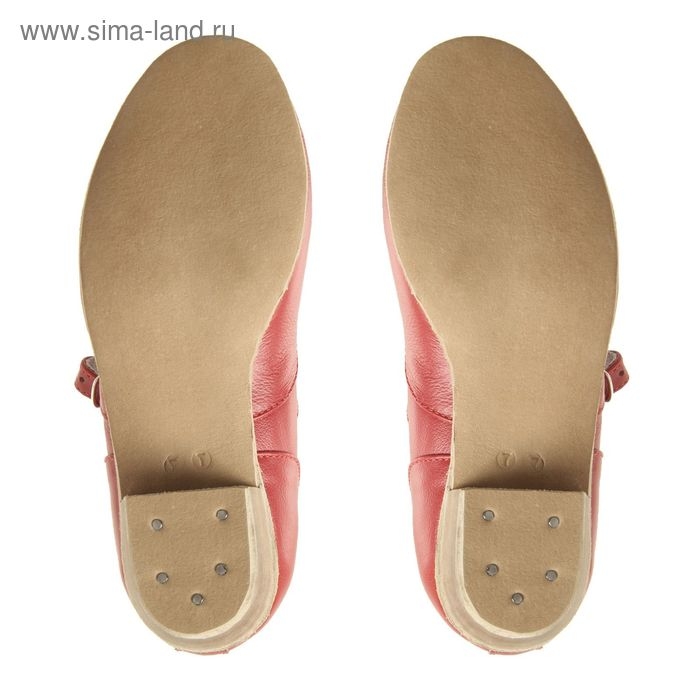 Туфли народные женские, длина по стельке 19,5 см, цвет красный