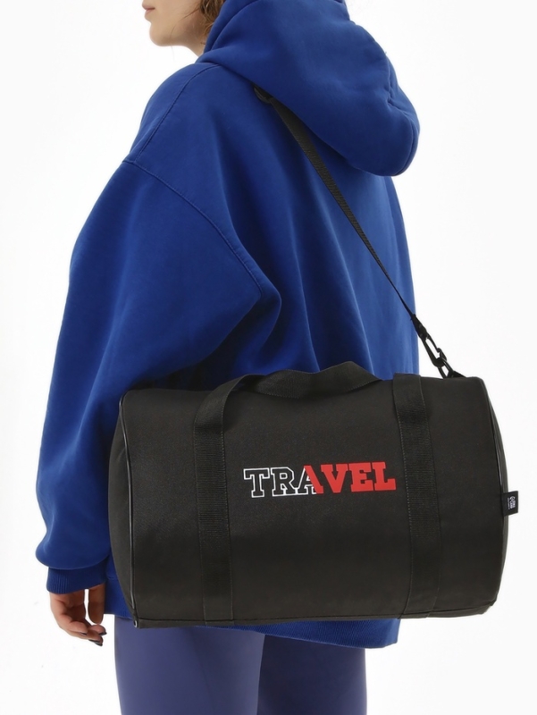 Сумка дорожная, TEXTURA, маленький размер, цвет чёрный Сумка дорожная, TEXTURA, маленький размер, цвет чёрный