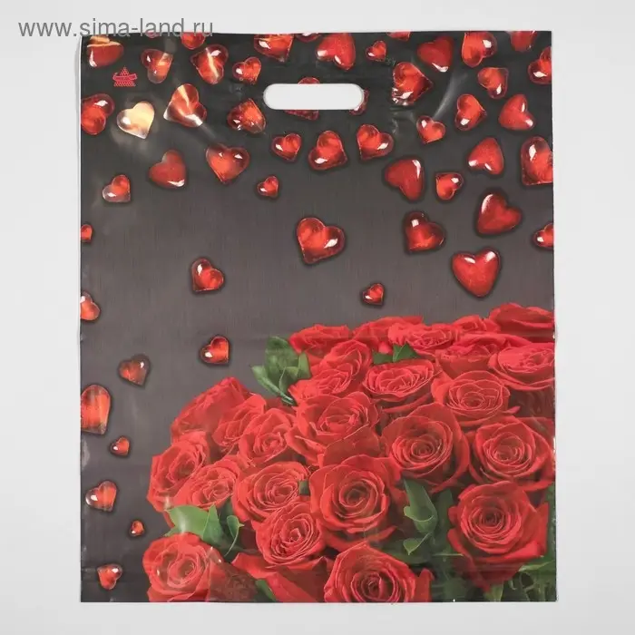 Пакет «Мармеладные сердечки», полиэтиленовый с вырубной ручкой, 60 мкм, 38×45 см Пакет «Мармеладные сердечки», полиэтиленовый с вырубной ручкой, 60 мкм, 38×45 см