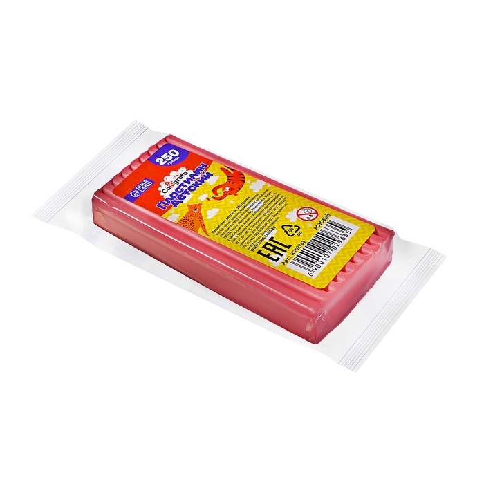 Пластилин 250г Классический Calligrata РОЗОВЫЙ Пластилин 250г Классический Calligrata РОЗОВЫЙ