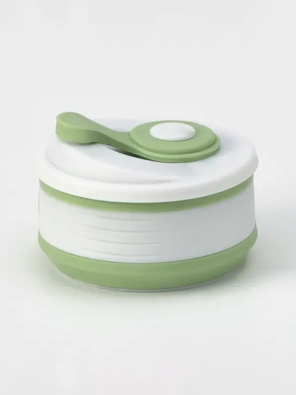 Стакан складной с крышкой Доляна &laquo;С собой&raquo;, 350 мл, 8.5&times;14 см, фисташковый