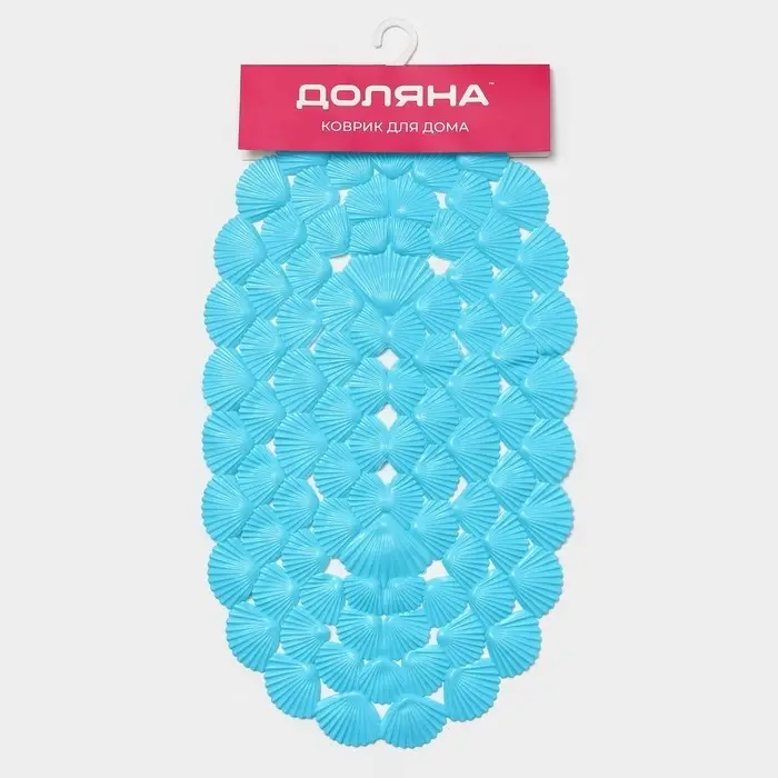 Коврик противоскользящий в ванну Доляна &laquo;Ракушки&raquo;, на присосках, 38&times;68 см, МИКС