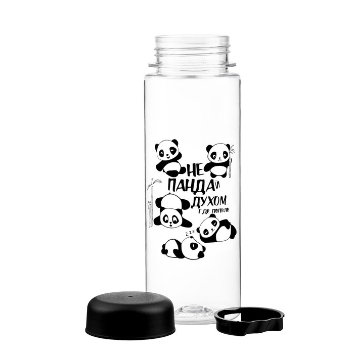 Бутылка для воды, 500 мл,  Бутылка для воды, 500 мл, "Не пандай духом"