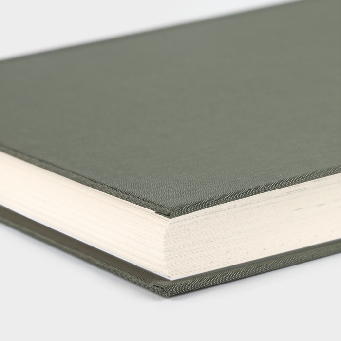 Интервью планинг А5, 144 листа, твердая обложка, текстиль «Зеленый»