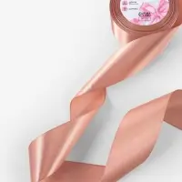 Лента атласная, 50 мм, 23&plusmn;1 м, бежевая