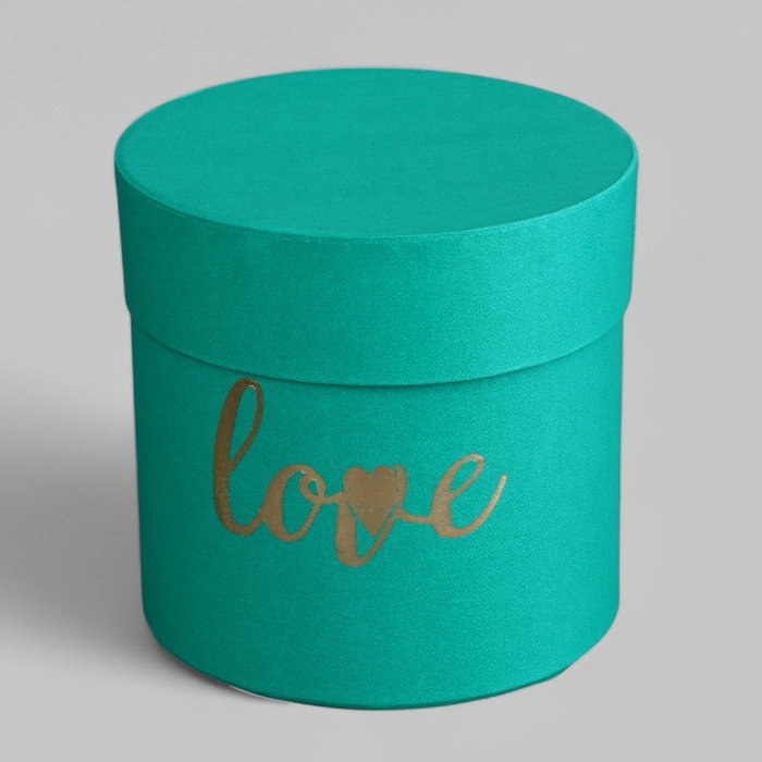 Набор шляпных коробок Love 3 в 1 зеленый, 15 х 16 - 10,5 х 11 см Набор шляпных коробок Love 3 в 1 зеленый, 15 х 16 - 10,5 х 11 см