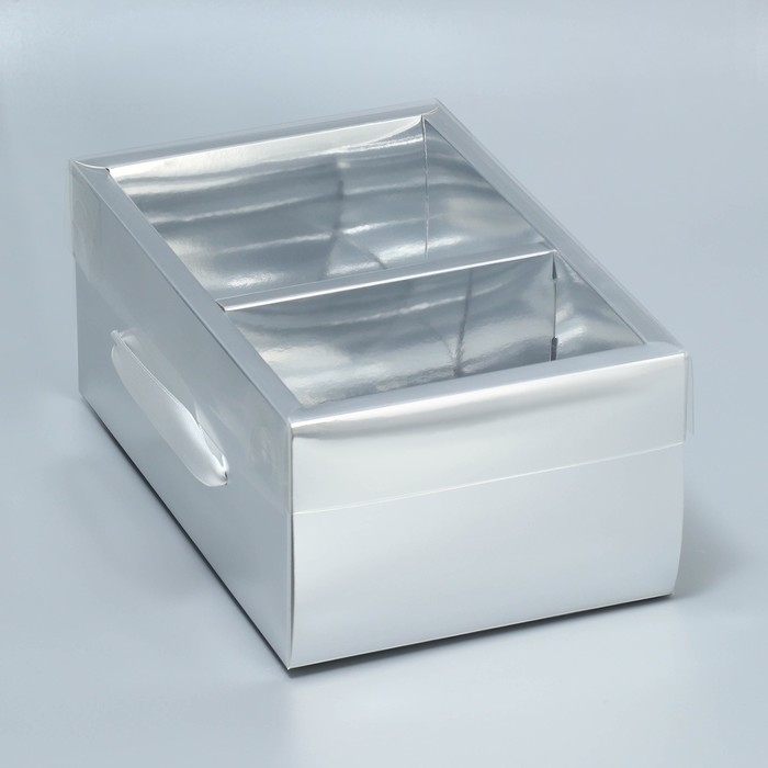 Коробка подарочная складная, упаковка, «Серебро», 23 х 15 х 10 см Коробка подарочная складная, упаковка, «Серебро», 23 х 15 х 10 см