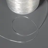 Нить для плетения, эластичная, 100&plusmn;1 м, d=0.8 мм, прозрачная