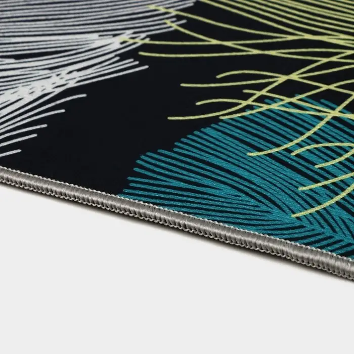 Коврики для ванной и туалета Доляна &laquo;Пёрышки&raquo;, 2 шт., 50&times;80 см, 50&times;40 см, форма МИКС