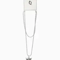 Кулон &laquo;Сова круглая&raquo;, art, цвет серебро чернёное, 44 см