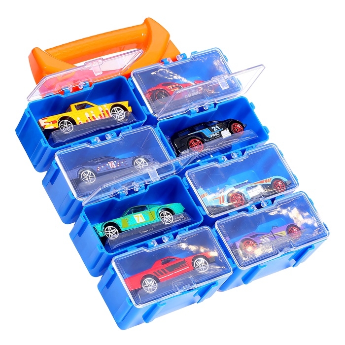 Набор металлических машин Hot Cars, в кейсе, 8 шт. Набор металлических машин Hot Cars, в кейсе, 8 шт.