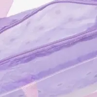 Косметичка - сумка на молнии для бассейна, с ручками, с принтом, сиреневая