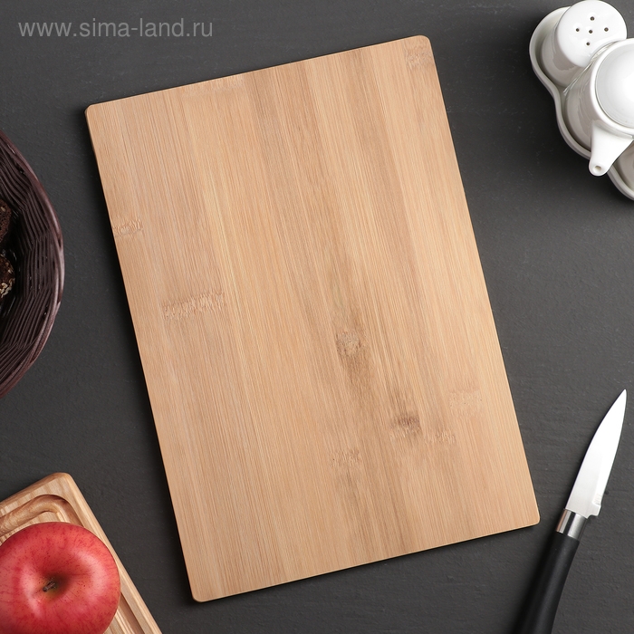 Доска разделочная Доляна «Марно», 32×22 см, бамбук Доска разделочная Доляна «Марно», 32×22 см, бамбук
