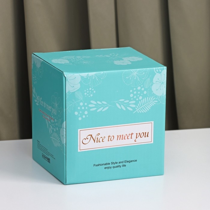 Кружка стеклянная с керамической крышкой и ложкой «Бэмби», 350 мл, рисунок МИКС Кружка стеклянная с керамической крышкой и ложкой «Бэмби», 350 мл, рисунок МИКС