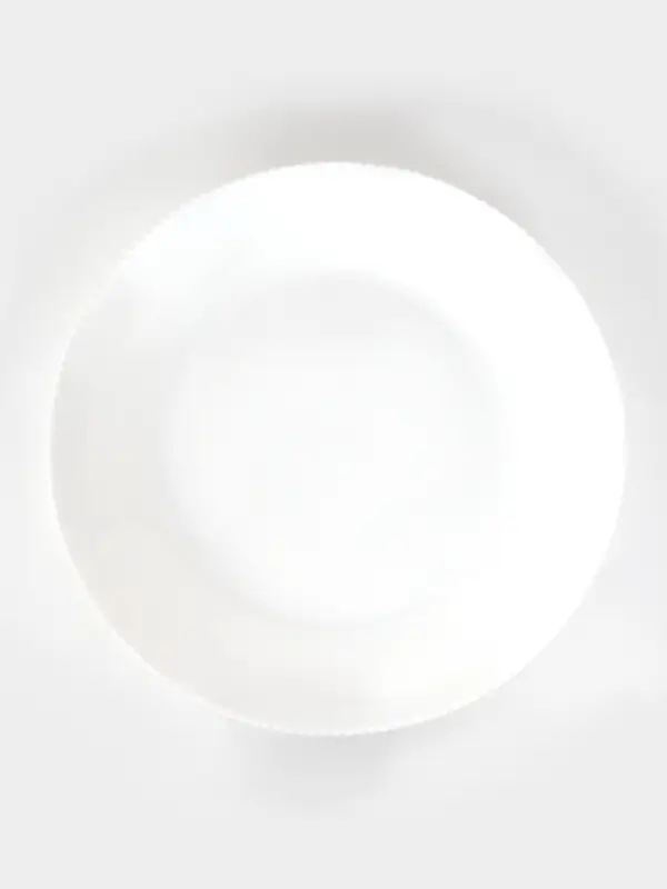 Тарелка обеденная &laquo;Лунный свет&raquo;, d=24.8 см, стеклокерамика, белая