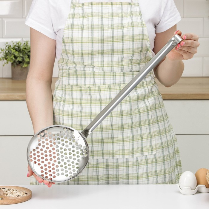 Шумовка «Поварская», d=17 см, длина ручки=38 см, цвет серебряный Шумовка «Поварская», d=17 см, длина ручки=38 см, цвет серебряный