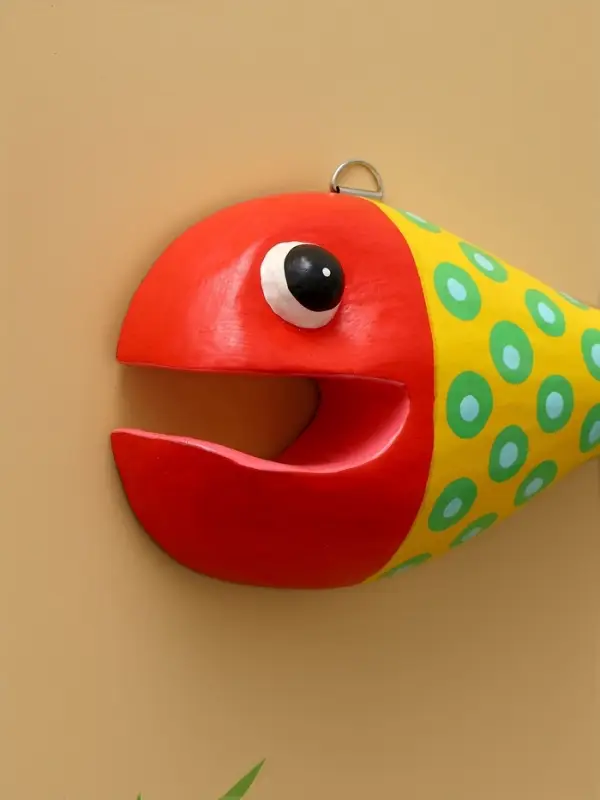 Панно  Панно "Рыба-хищник" дерево 20х12х4 см, цв. разноцветный