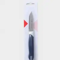 Нож для овощей кухонный Доляна &laquo;Страйп&raquo;, лезвие 7.5 см, синий